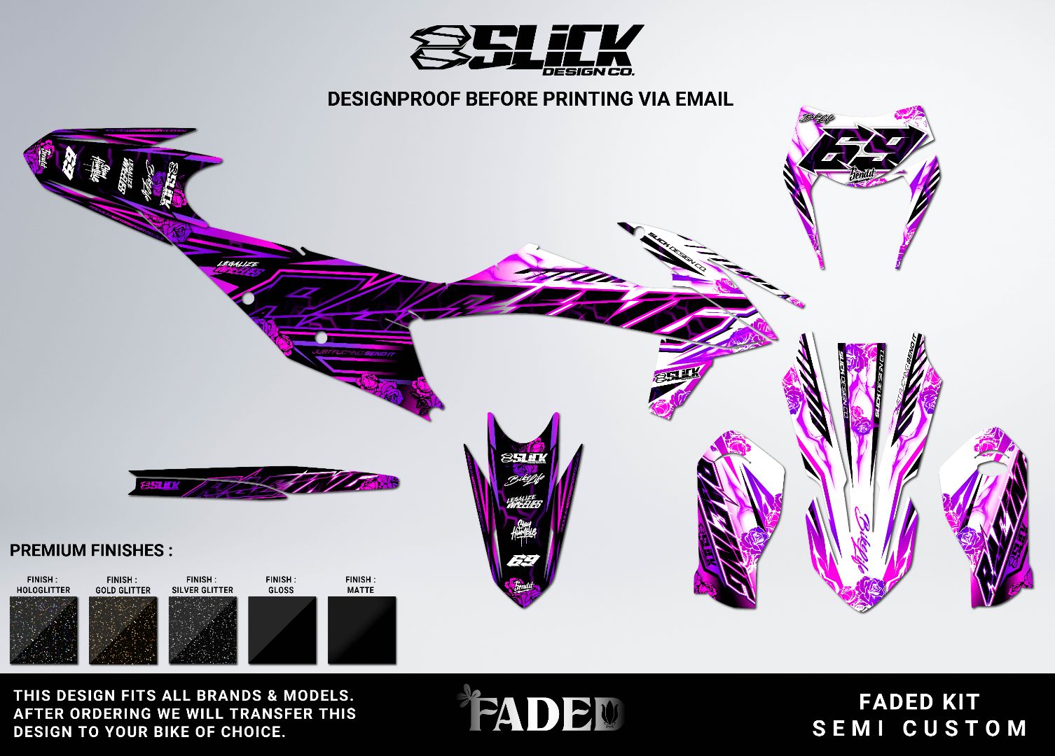 NEW! FADED - GRAPHICS KIT