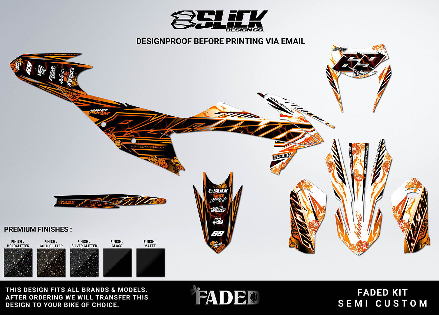 NEW! FADED - GRAPHICS KIT