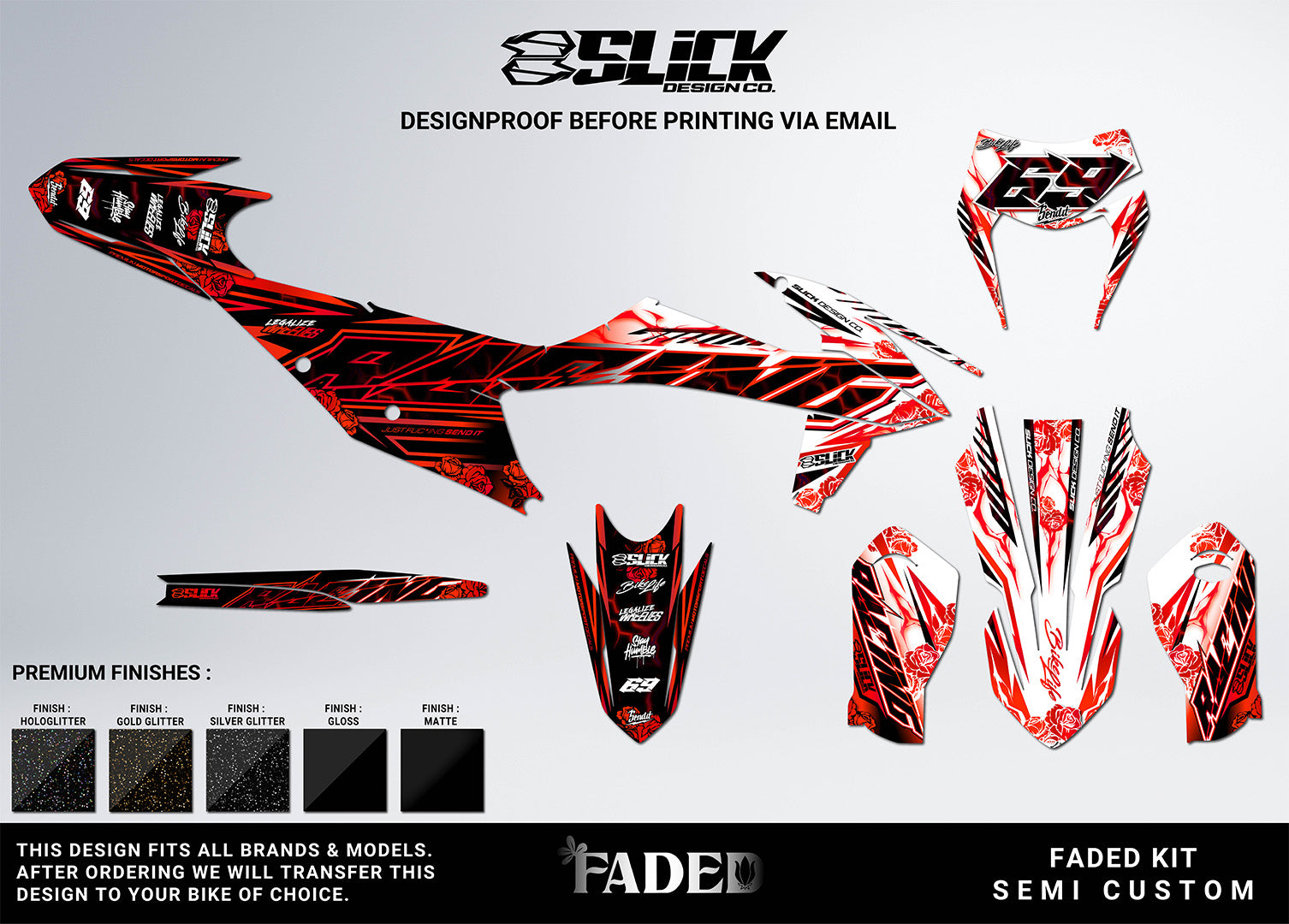 NEW! FADED - GRAPHICS KIT