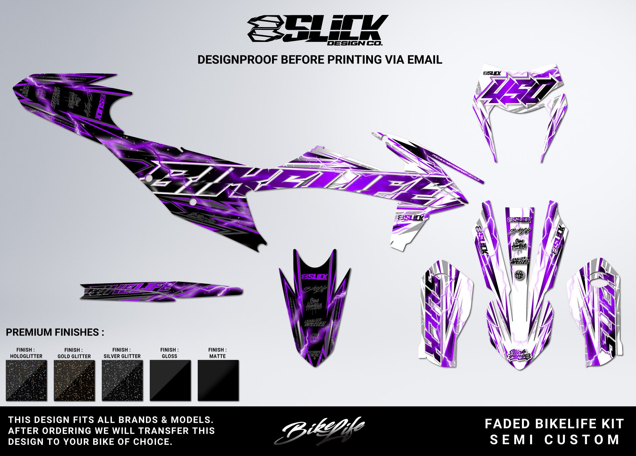 NEW! FADED BIKELIFE - GRAPHICS KIT