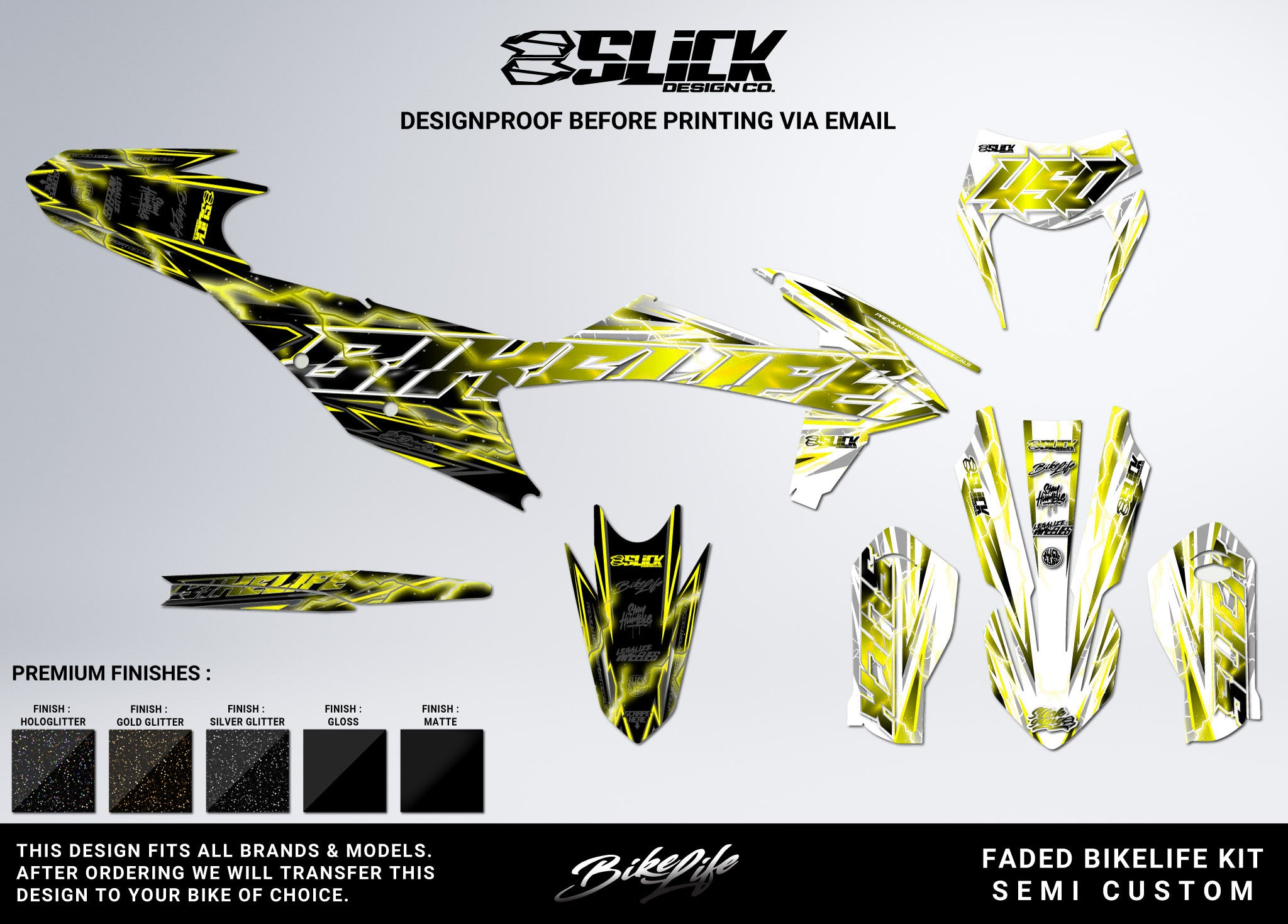 NEW! FADED BIKELIFE - GRAPHICS KIT