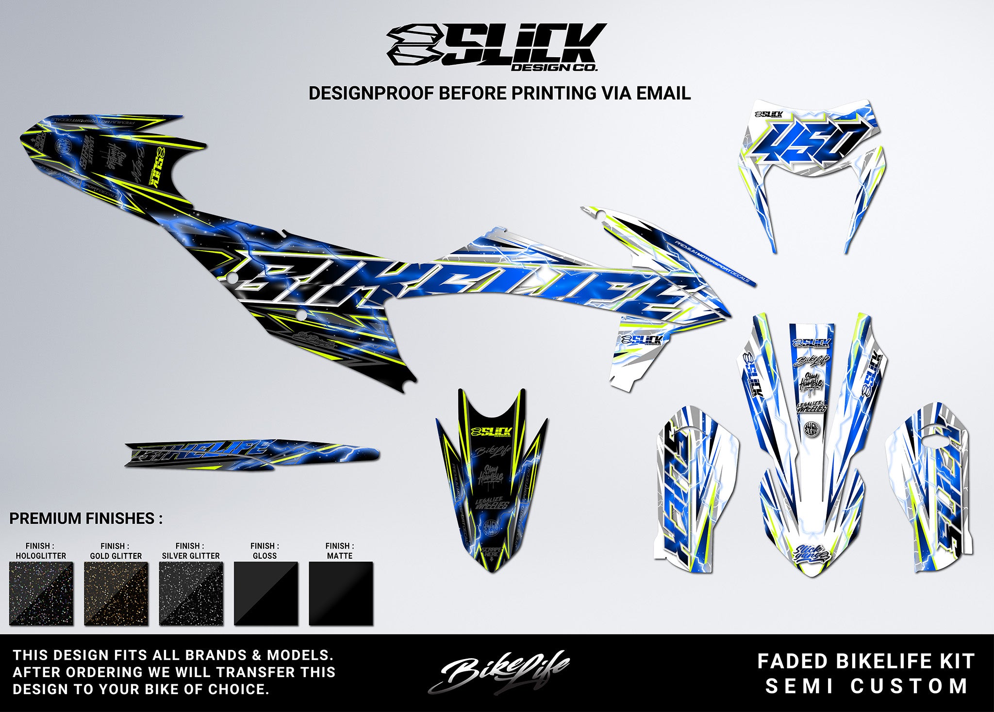 NEW! FADED BIKELIFE - GRAPHICS KIT