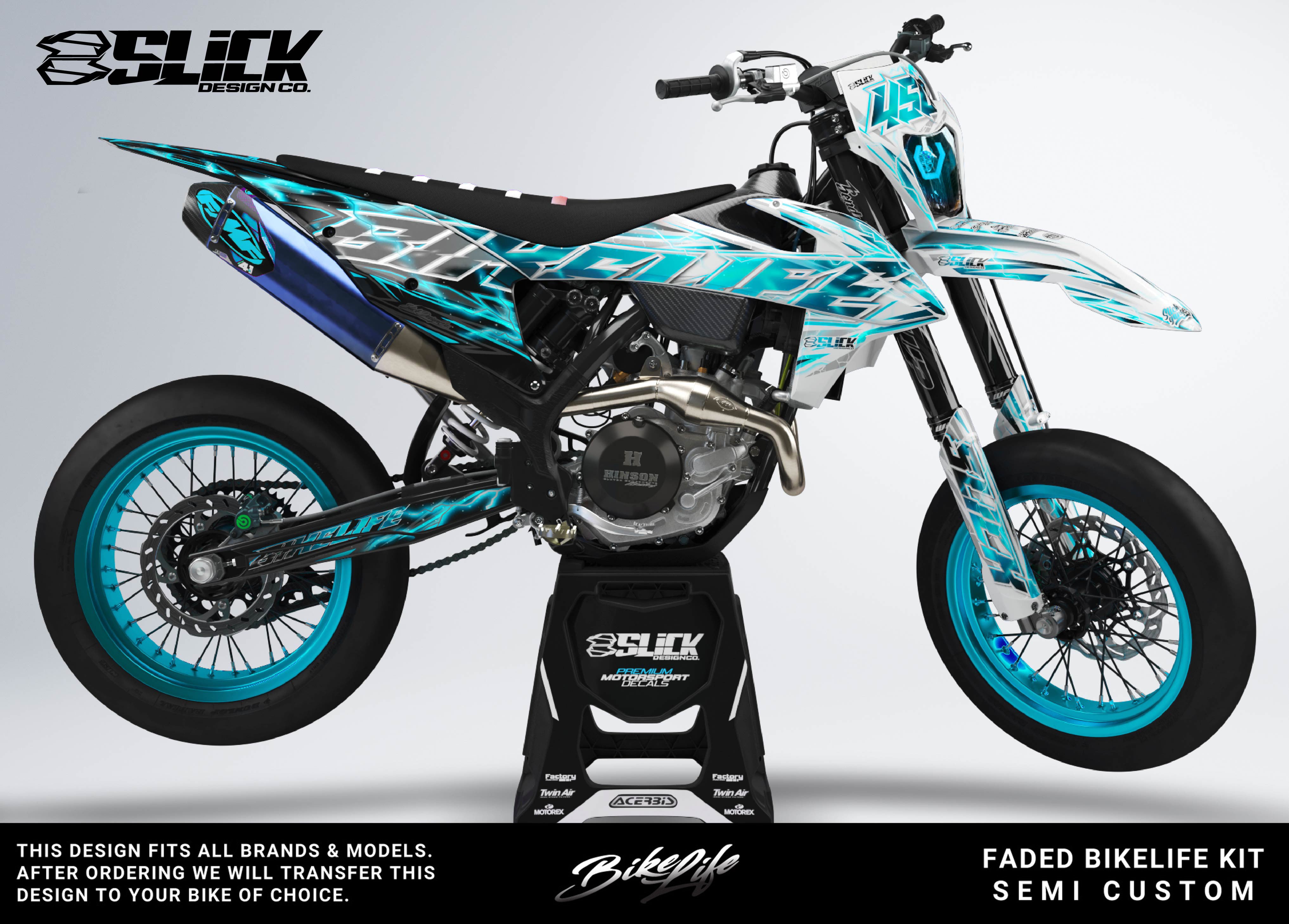 NEW! FADED BIKELIFE - GRAPHICS KIT