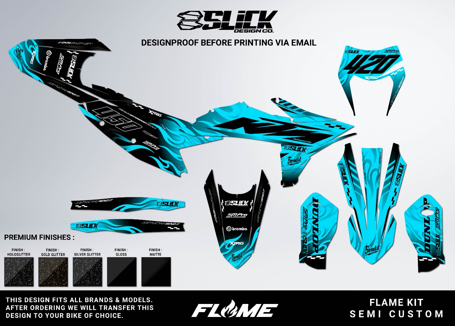 NEW! FLAME - GRAPHICS KIT
