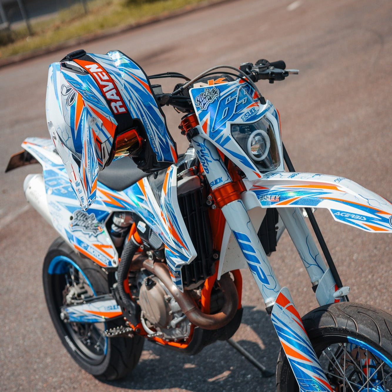 bike graphics helmet wrap Semi Custom Helmet Graphics