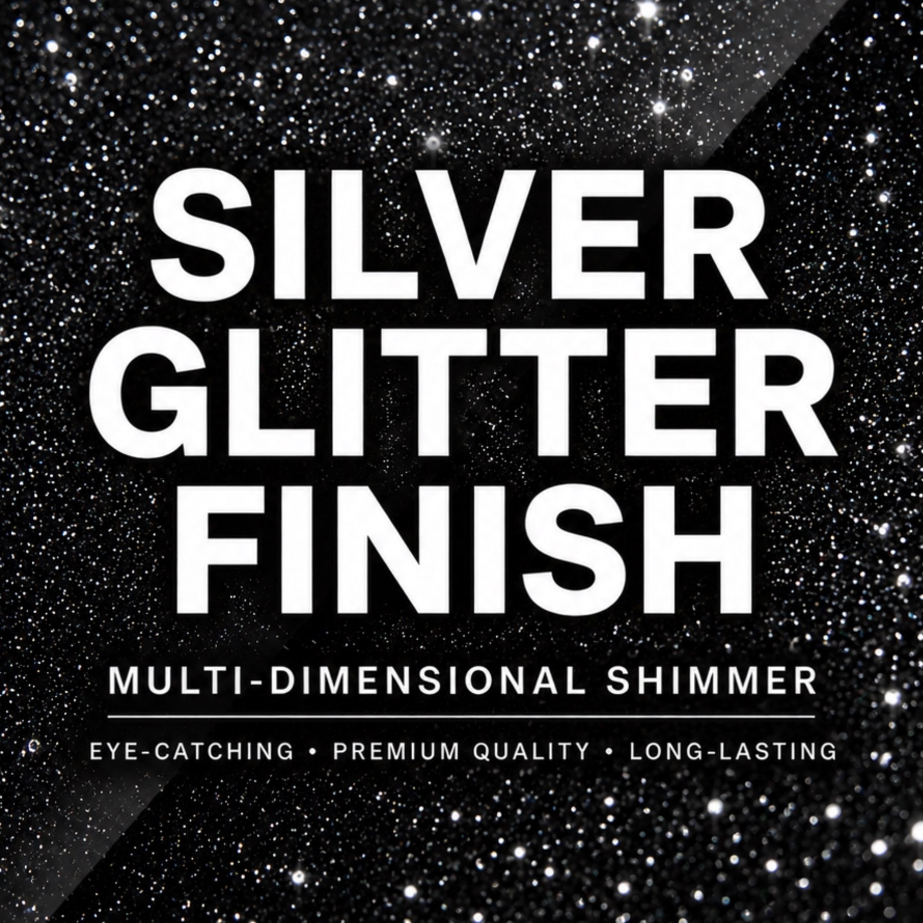 Silver-Glitter Finish