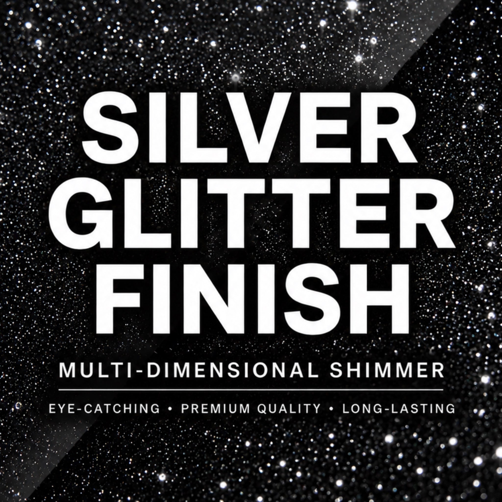 Silver-Glitter Finish
