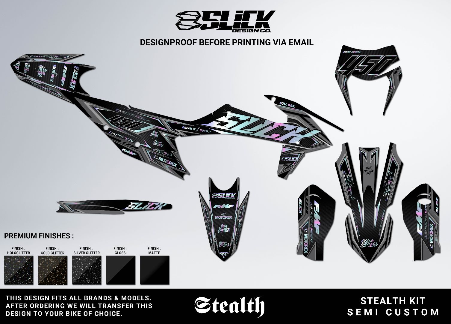 NEW! STEALTH - GRAPHICS KIT