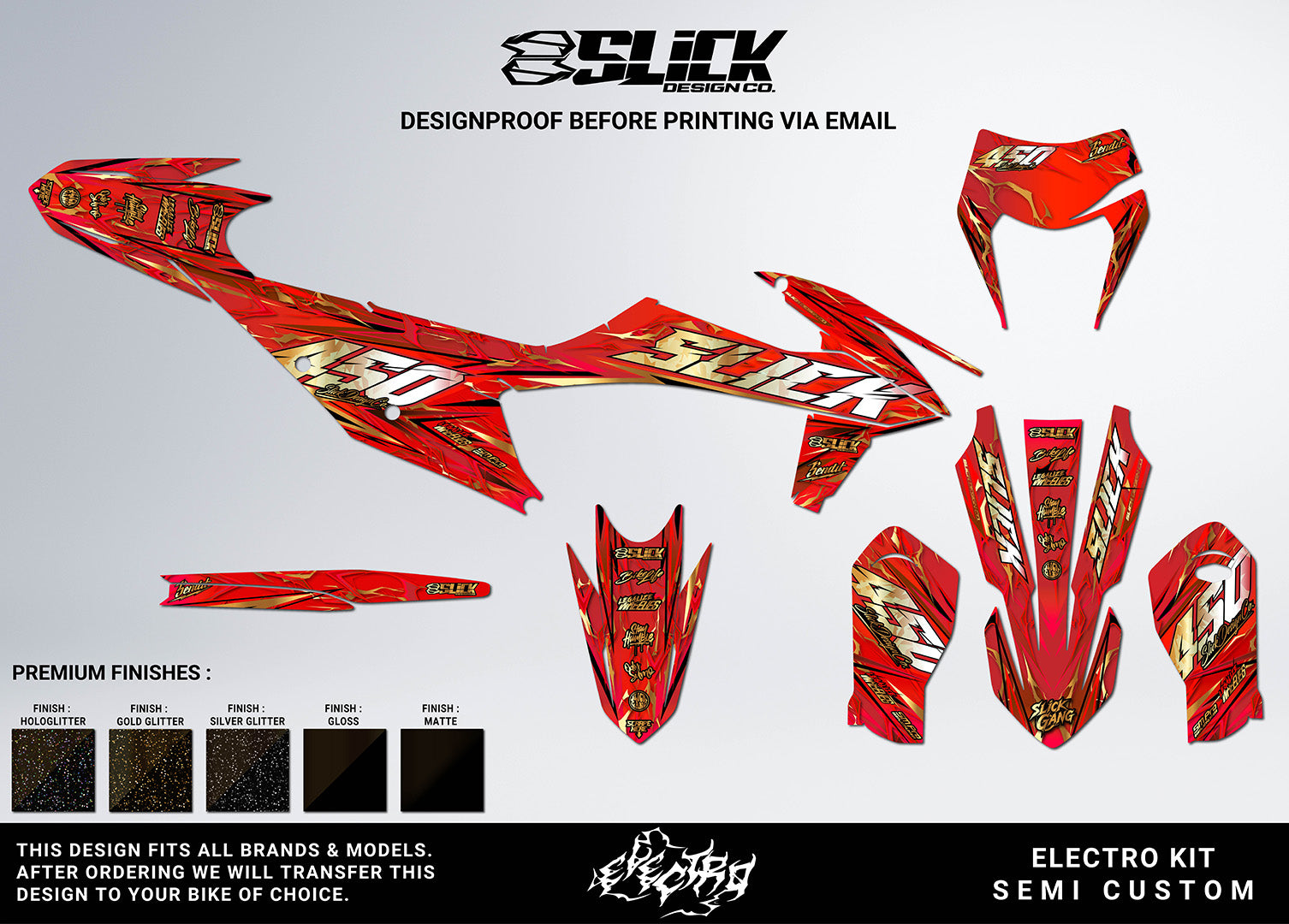 NEW! ELECTRO RAGE - GRAPHICS KIT