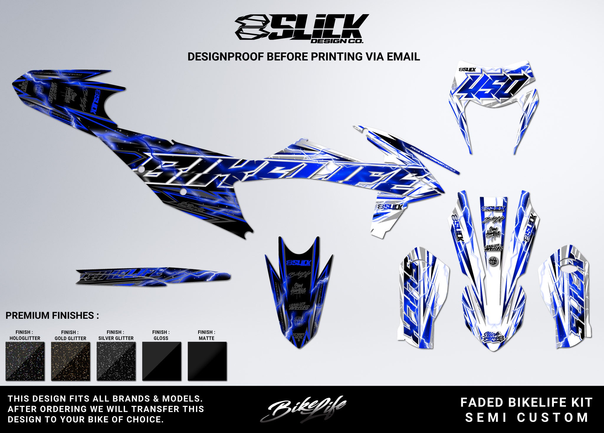 NEW! FADED BIKELIFE - GRAPHICS KIT