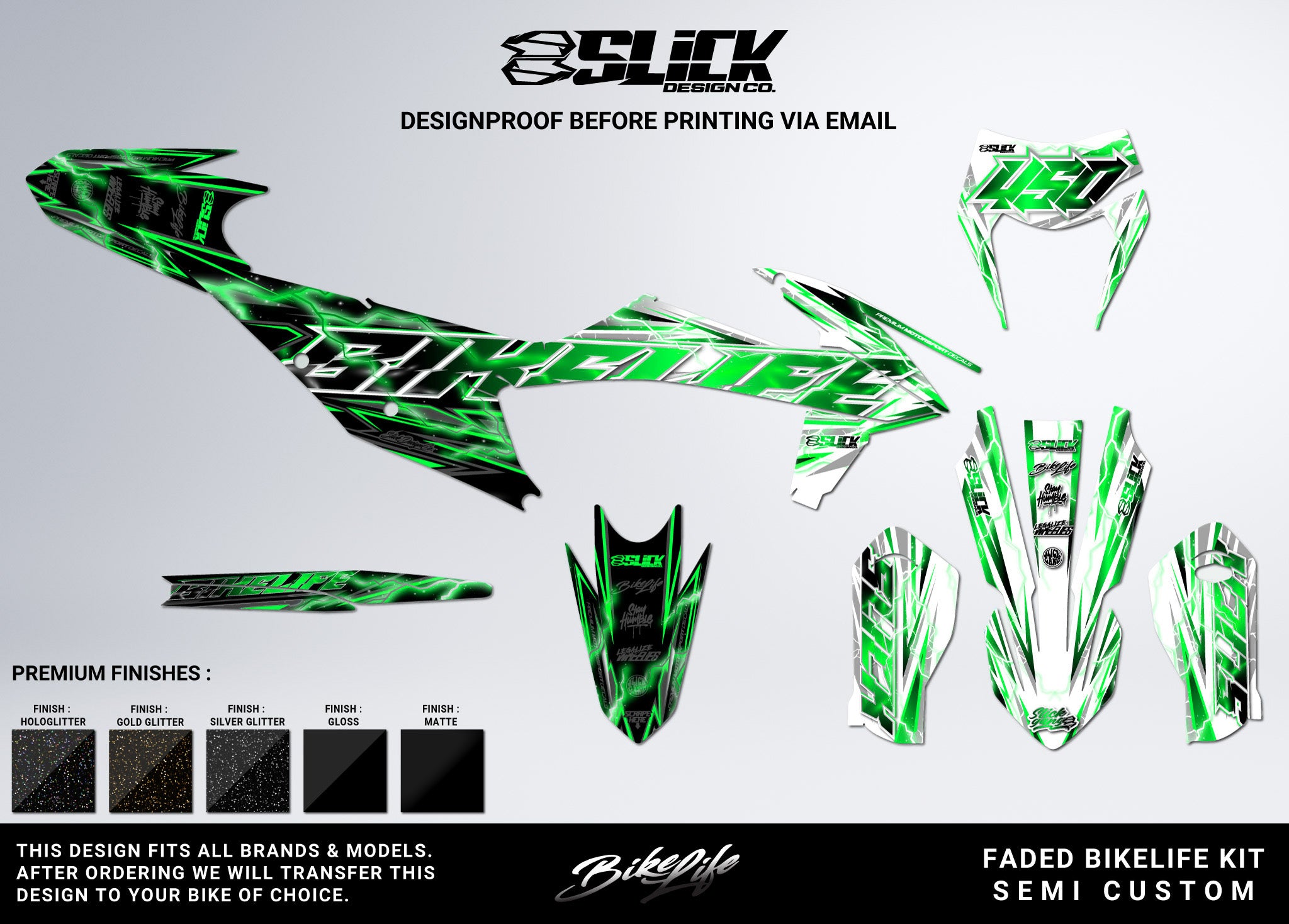 NEW! FADED BIKELIFE - GRAPHICS KIT