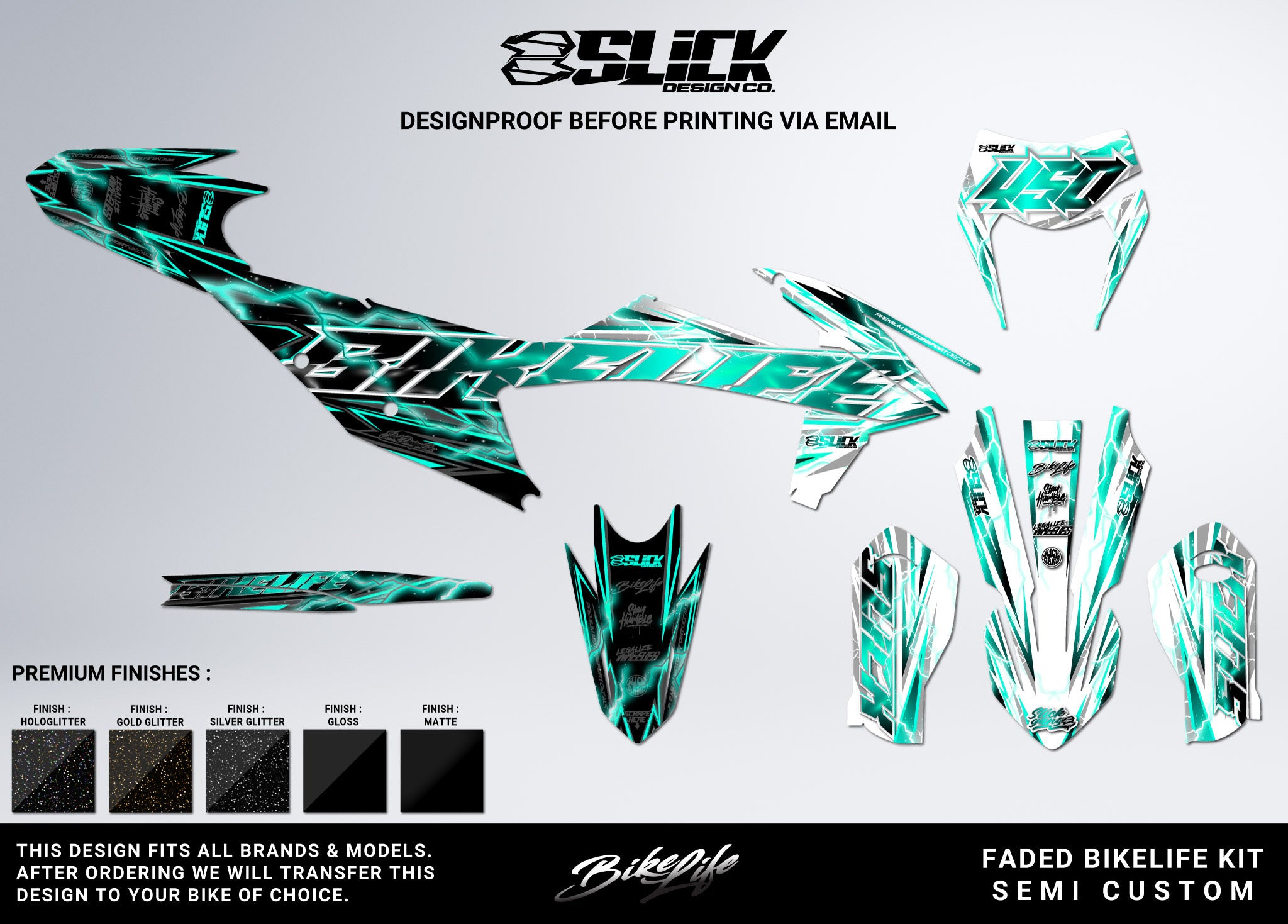NEW! FADED BIKELIFE - GRAPHICS KIT