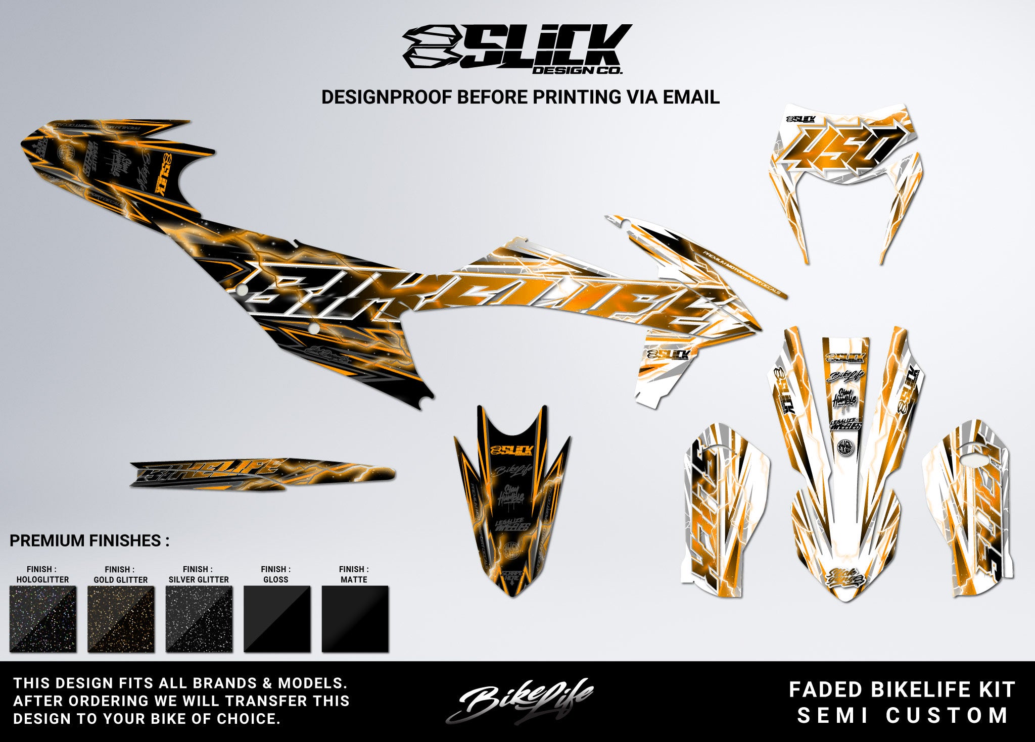 NEW! FADED BIKELIFE - GRAPHICS KIT