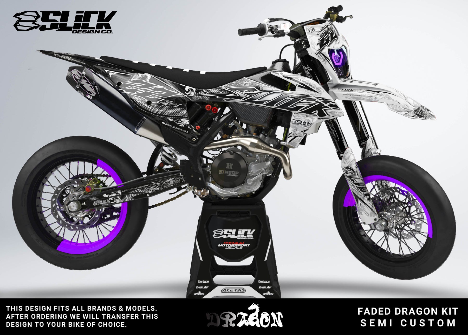 NEW! FADED DRAGON - GRAPHICS KIT