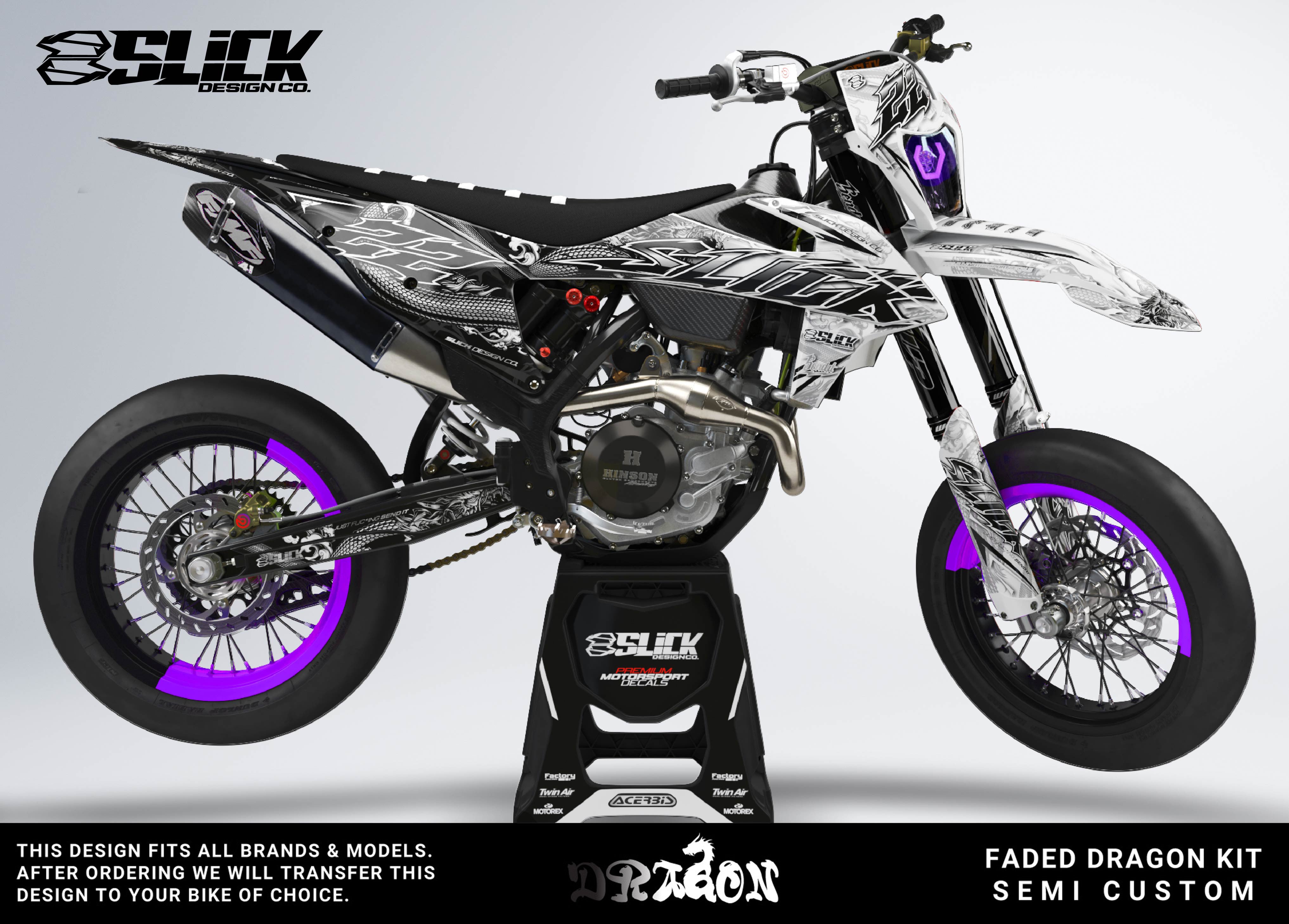 NEW! FADED DRAGON - GRAPHICS KIT