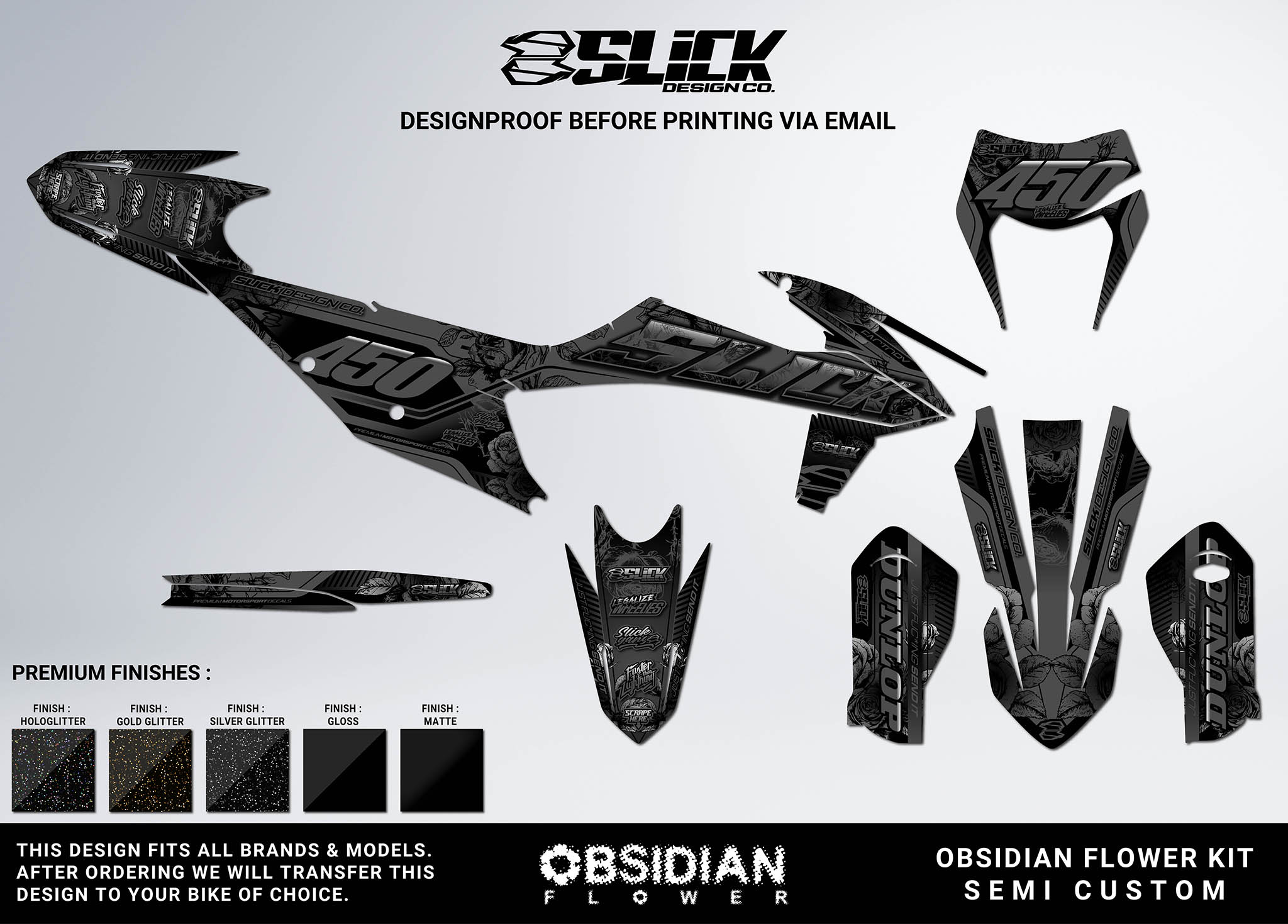 NEW! OBSIDIAN FLOWER - GRAPHICS KIT