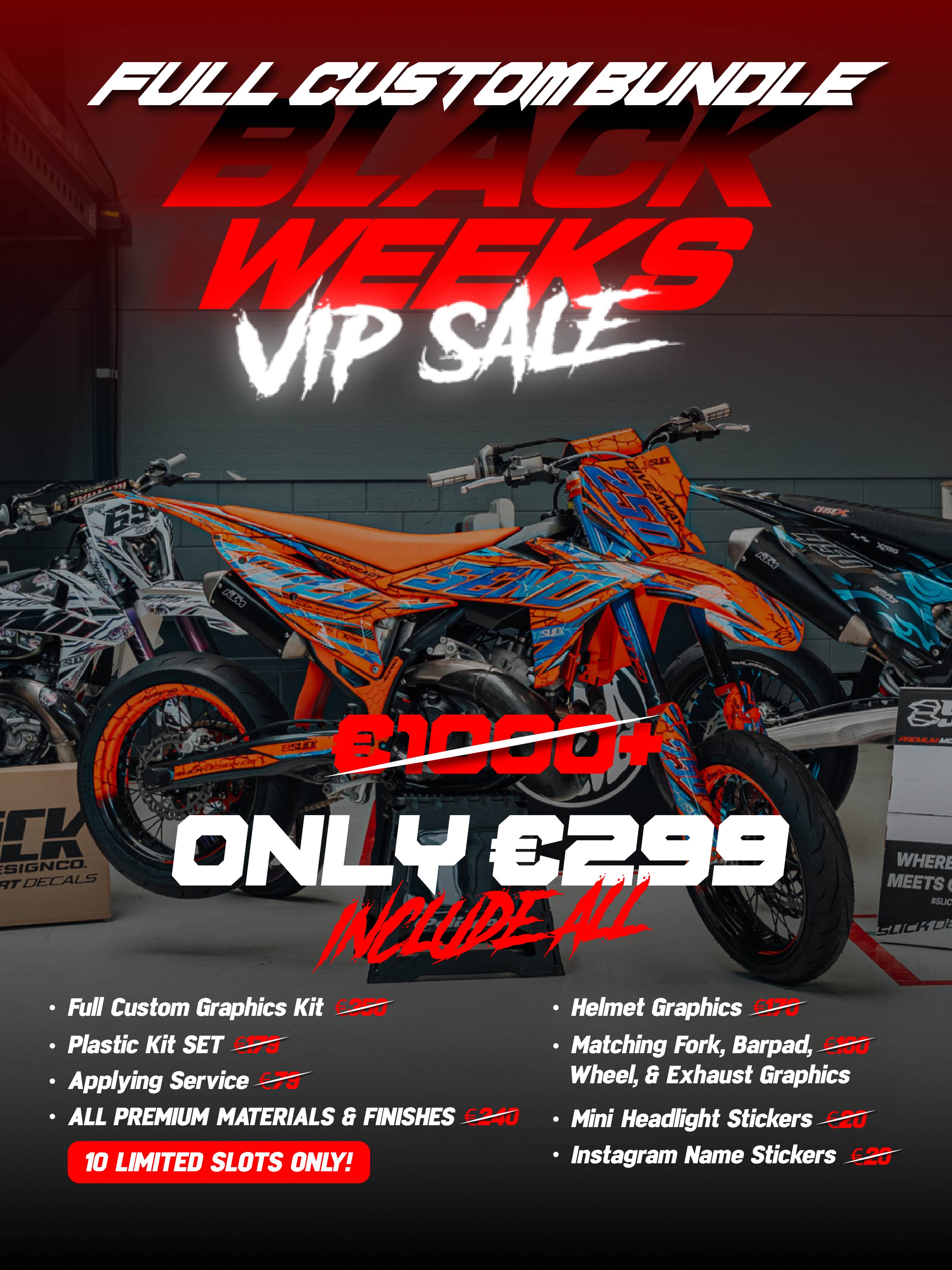 FULL CUSTOM BUNDLE 70% OFF BLACK FRIDAY SALE!