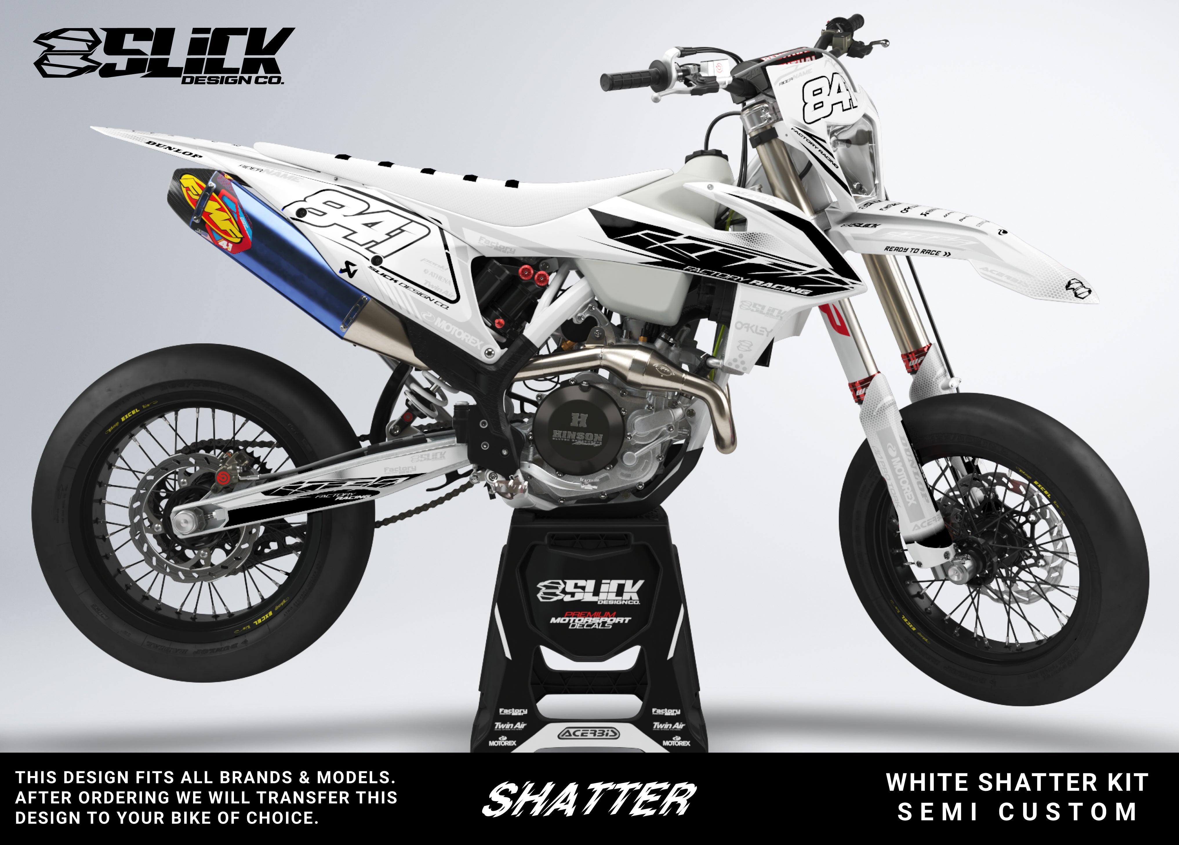 WHITE SHATTER - GRAPHICS KIT