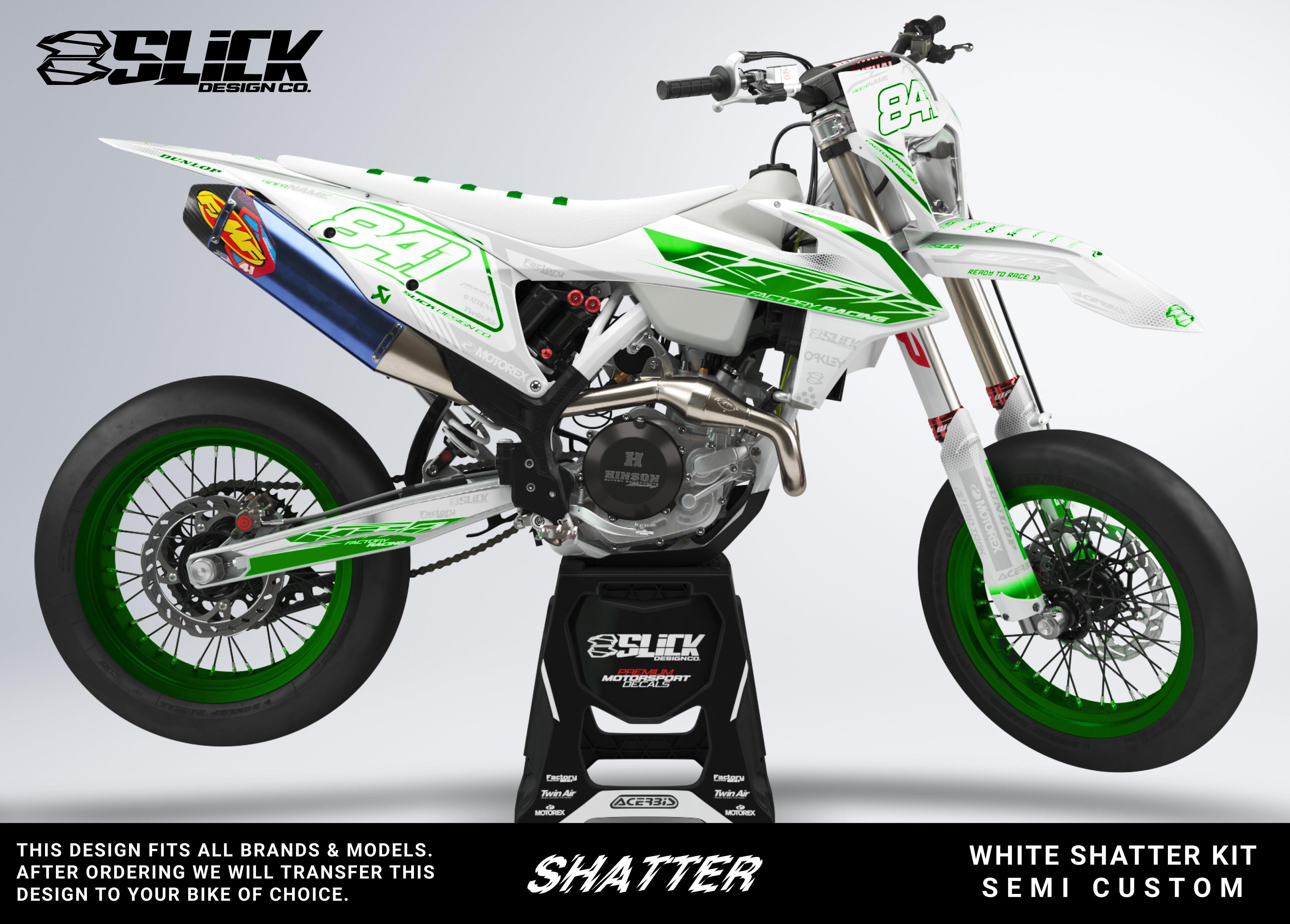 WHITE SHATTER - GRAPHICS KIT