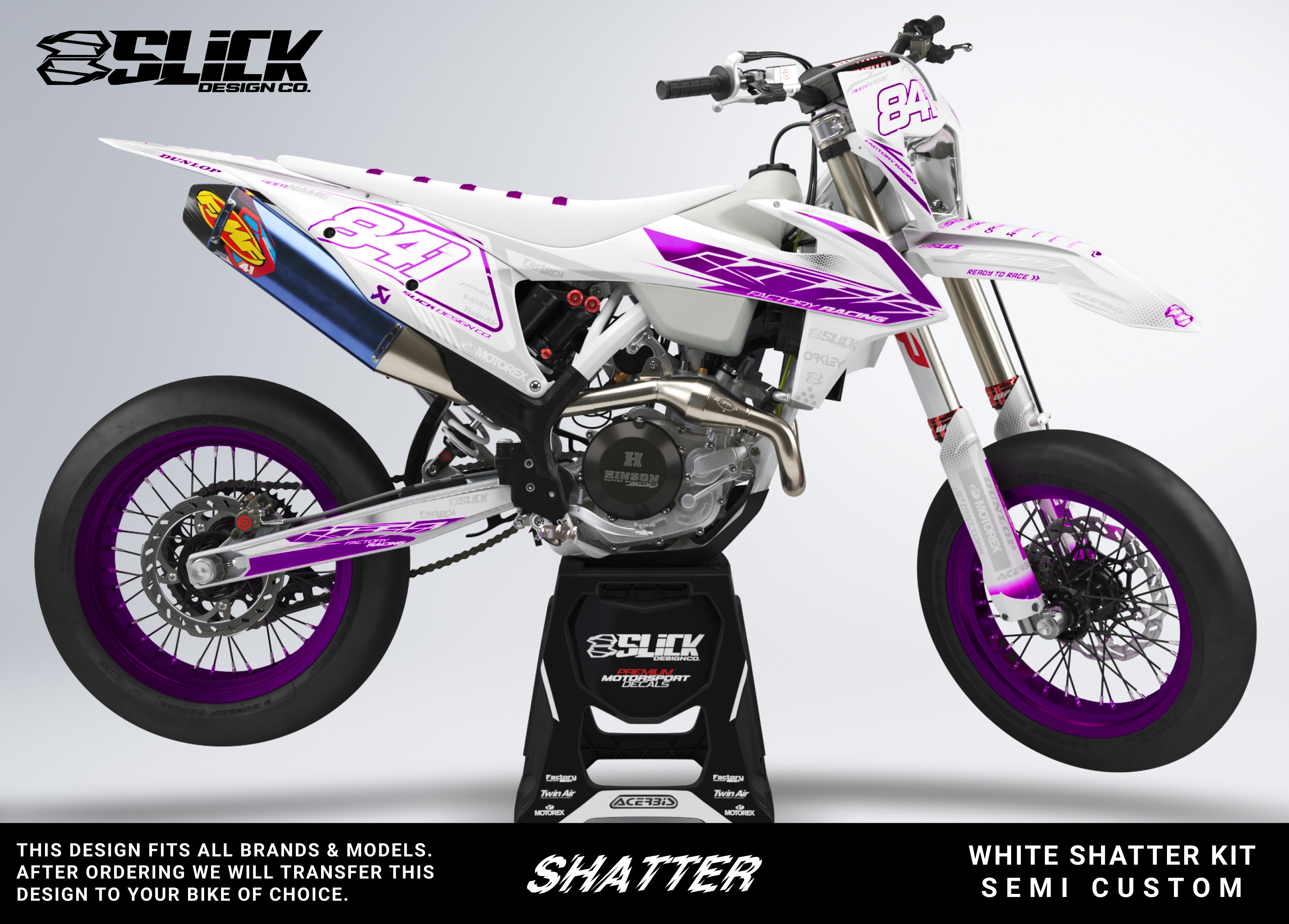 WHITE SHATTER - GRAPHICS KIT