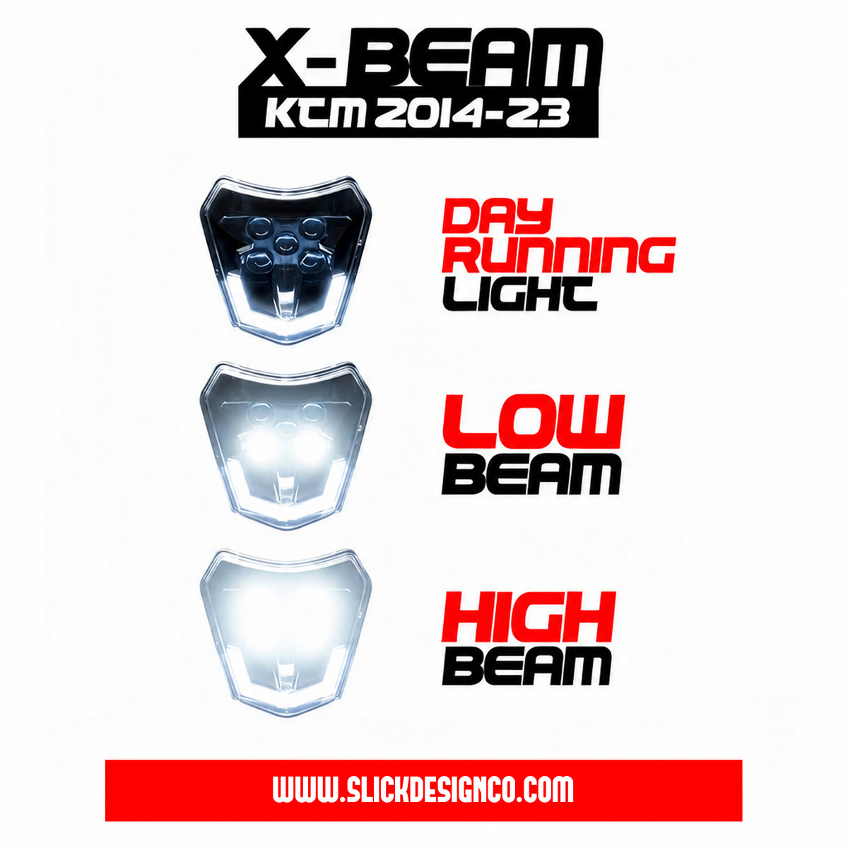 X-Beam KTM/GASGAS - E-Marked Headlight