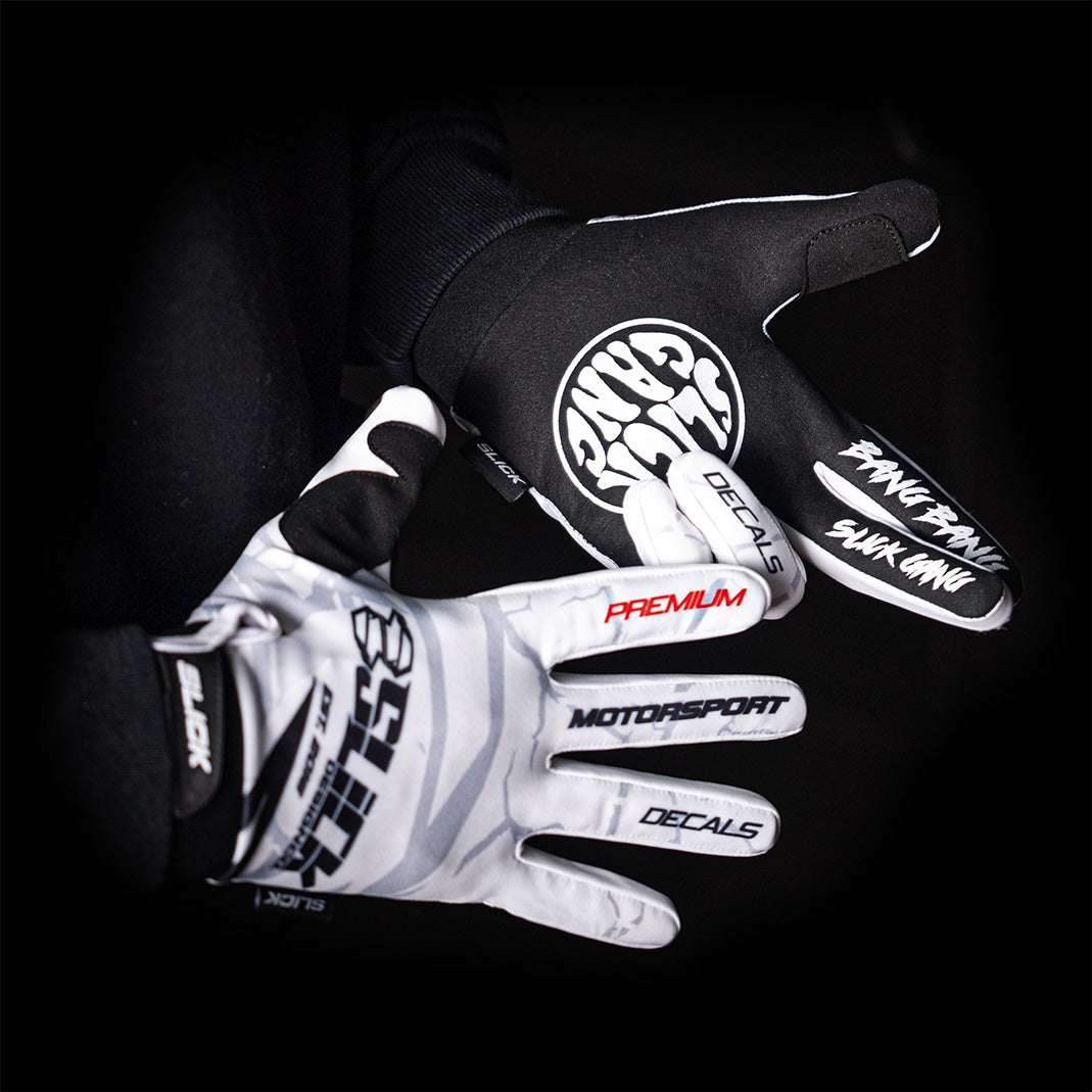 Slick MX Gloves - White Edition