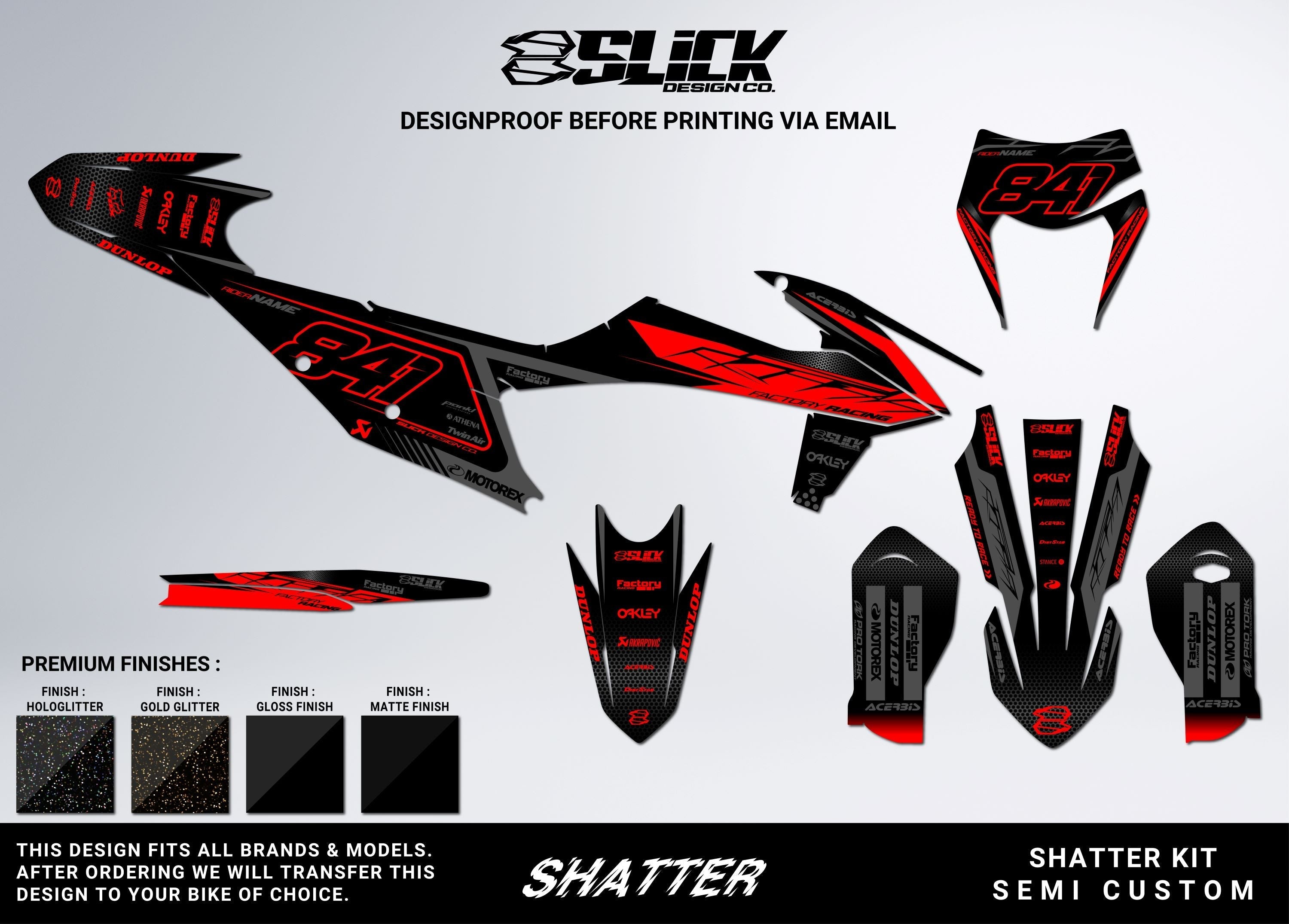 SHATTER - KIT GRAFICO